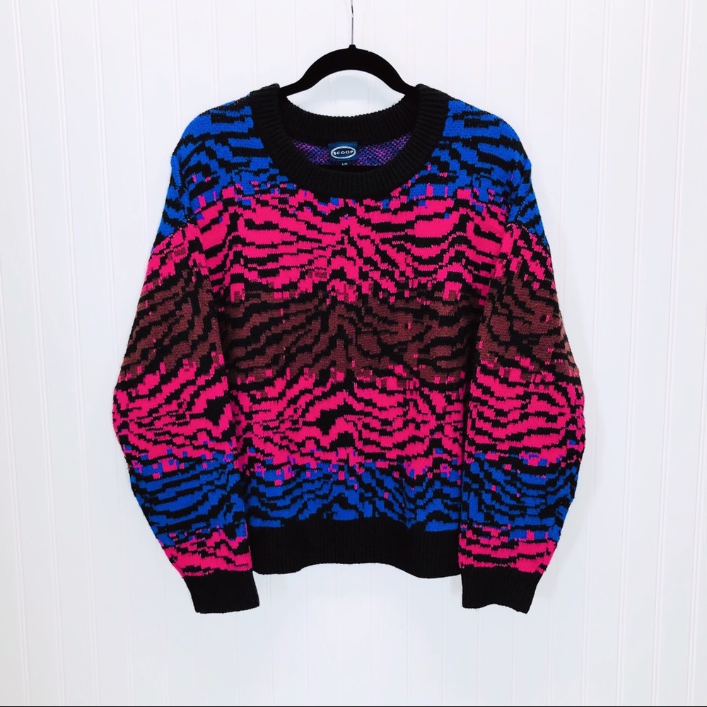Scoop Womens Long Sleeve Pullover Sweater